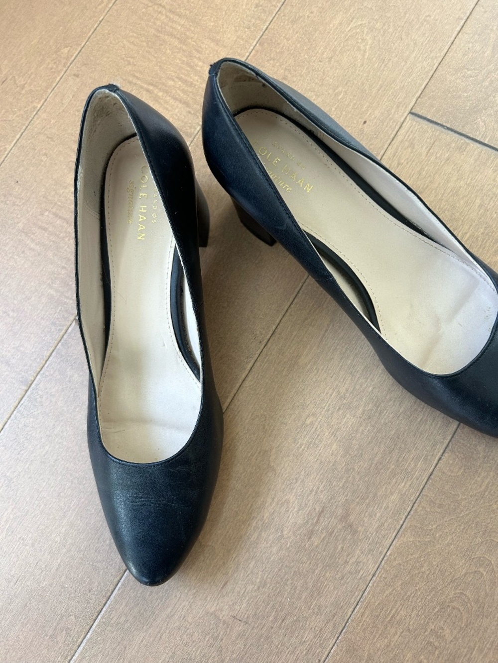 Cole Haan Cap Toe with Block Heel